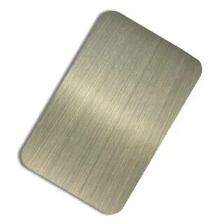 Satin rustfrit stålplade